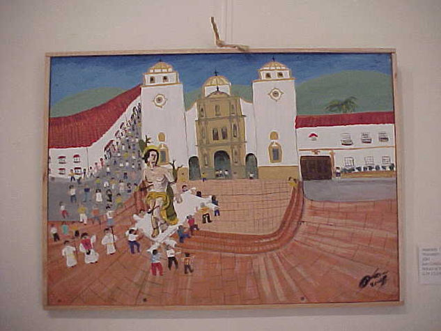 PROCESION A SAN SEBASTIAN Others Panel Figure Painting