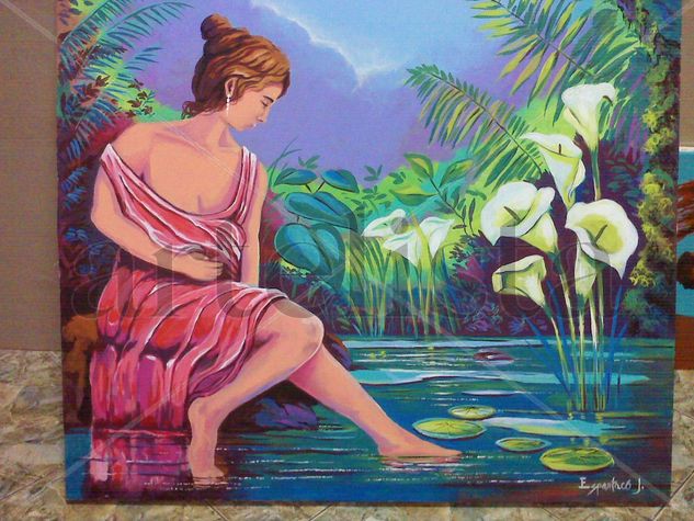 estancia Acrylic Canvas Nude Paintings