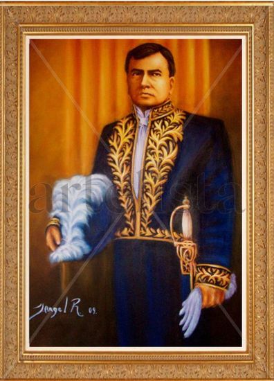 Ruben Dario Acrílico Lienzo Retrato