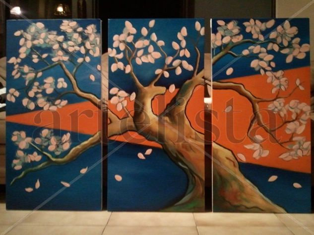 Sakura Blossom Oil Canvas Landscaping