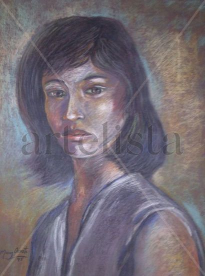 Alicia Pastel Lienzo Figura