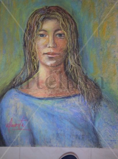 Dinora Pastel Paper Figure Painting