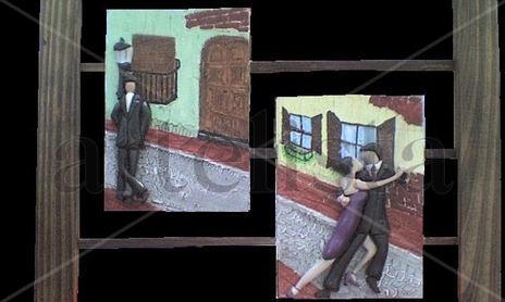 cuadros en relieve de madera