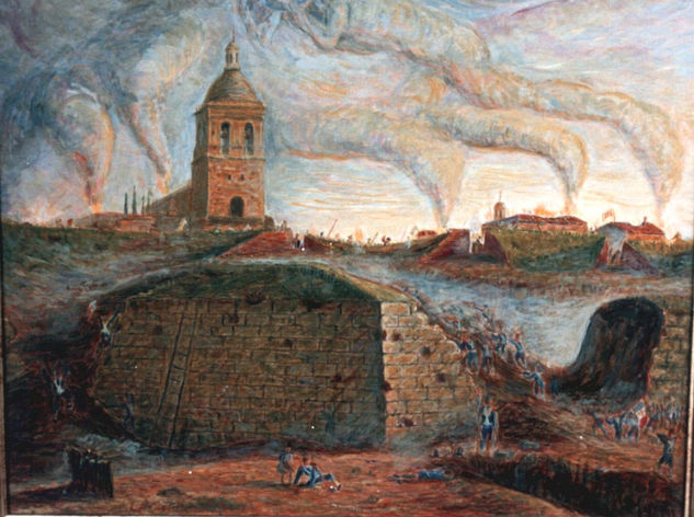 "la brecha, ataque de los Franceses 1810, guerra de la independencia, Ciudad Rodrigo" Oil Canvas Others