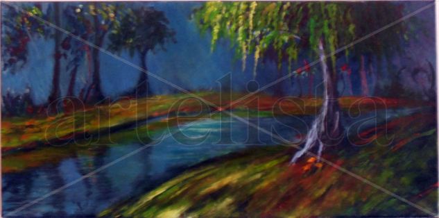 Bosque Negro Acrylic Canvas Landscaping