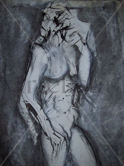 homo octamun Ink Paper Figure Painting