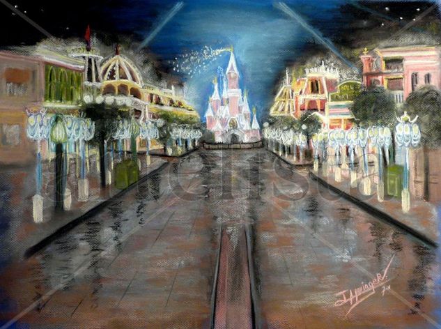 Disneyland Paris Main Street USA Pastel Paper Landscaping