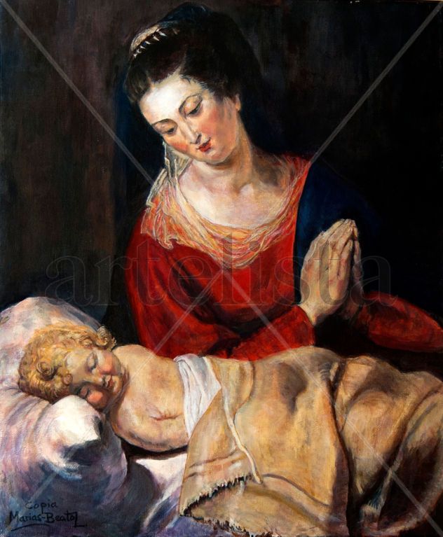 Virgen con Niño de Rubens (copia)
