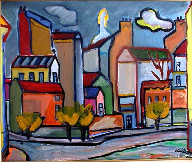 PARIS NAIVE Oil Canvas Landscaping