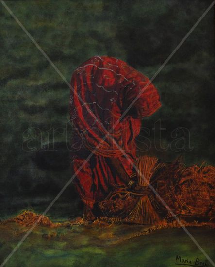 Mujer africana Oil Canvas Figure Painting