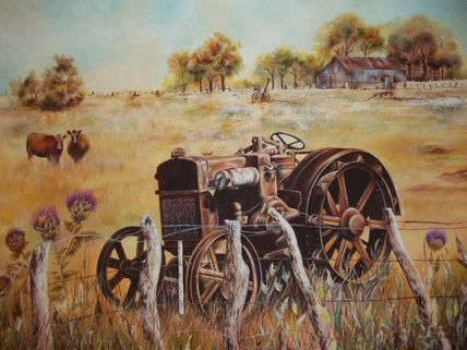 Tractor en el campo