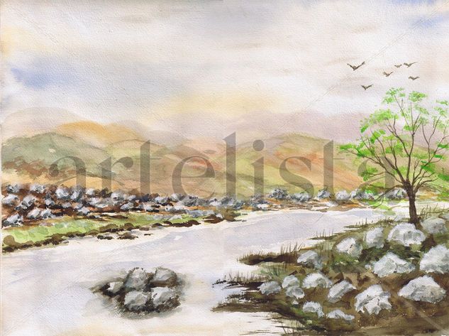 Rio Solitario Watercolour Paper Landscaping