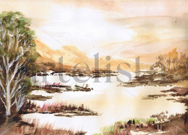 Lagos 1 Watercolour Paper Landscaping