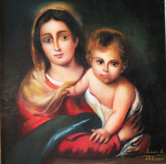 virgen de la servilleta (copia de murillo) 