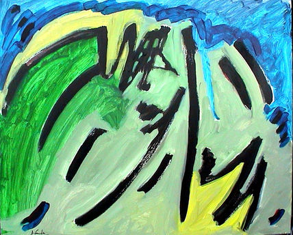 Abstracto en verdes
