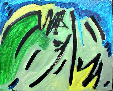Abstracto en verdes