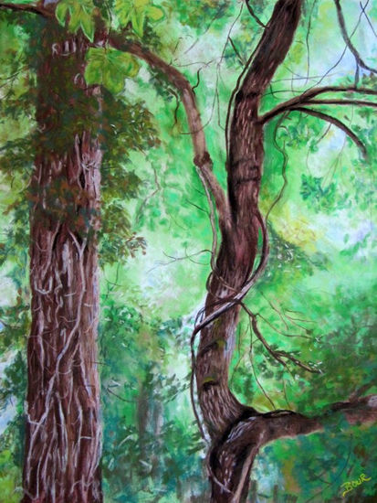 En el bosque de Bois le Roi Pastel Paper Landscaping