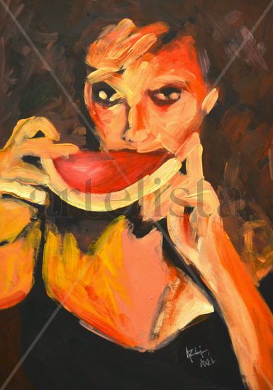 La fruta ? Oil Card Figure Painting