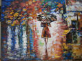 NOCTURNO (SEÑORA CON PARAGUAS)