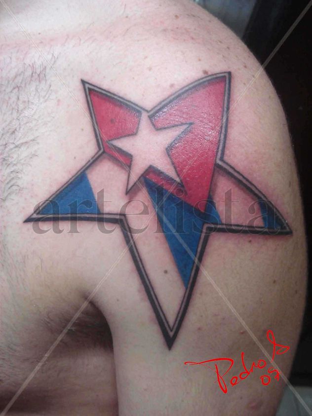 Estrella Bandera Cubana 02