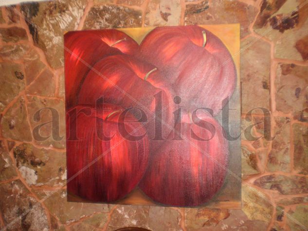 manzanas rojas Oil Canvas Landscaping