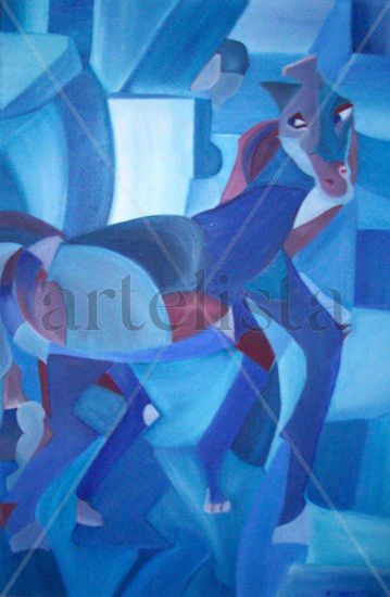 bucefalo Oil Canvas Animals