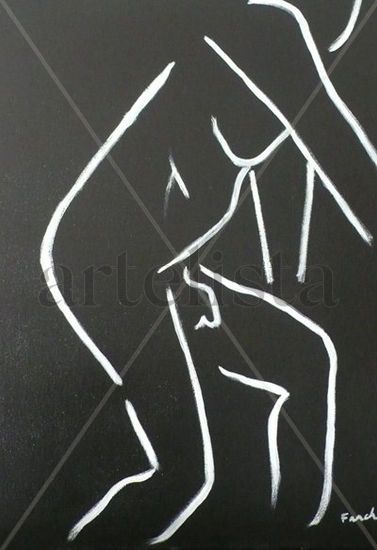 Esquema masculino Acrylic Canvas Nude Paintings