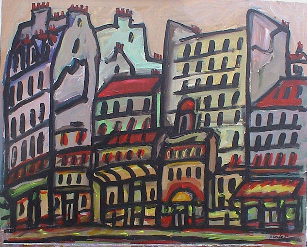 PARÍS, MONTMATRE Oil Canvas Landscaping