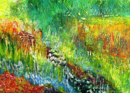 Campo con flores