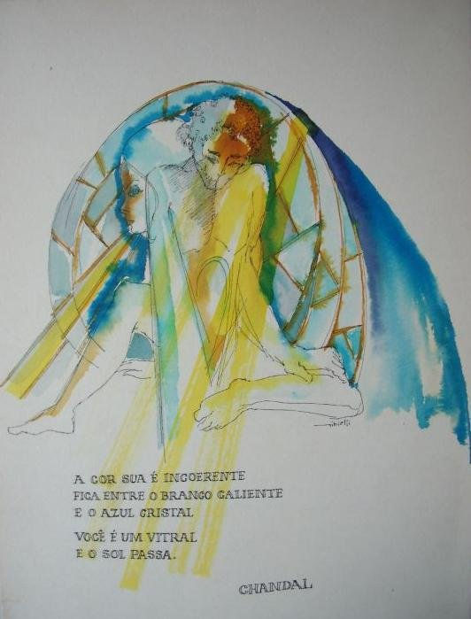 Ilustração para um poema de Chandal M. Nasser