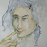 Pessoas (óleo e aquarela) thumbnail 2