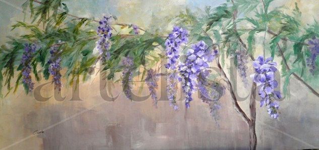 Glicinas Oil Canvas Landscaping