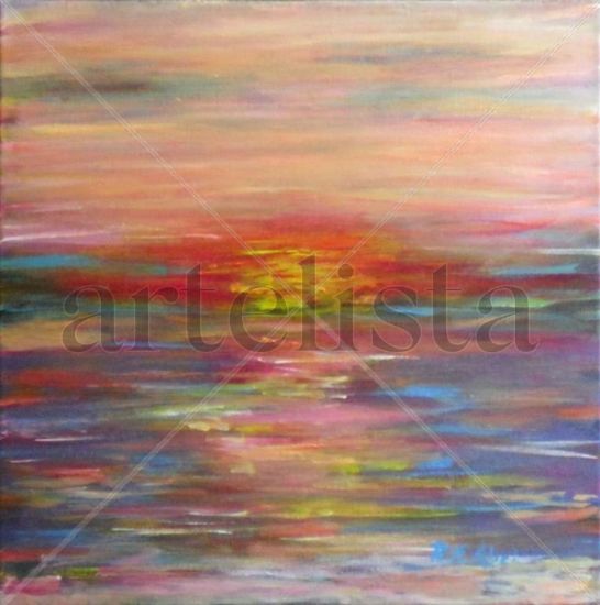 Tarde y Calma Acrylic Canvas Marine Painting