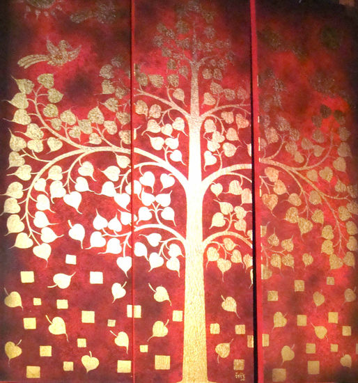 Buddha Tree Oil Canvas Others