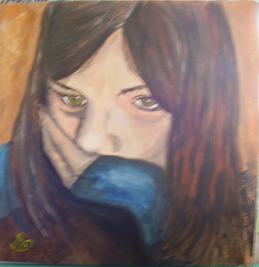 Melancolía juvenil Acrylic Canvas Figure Painting