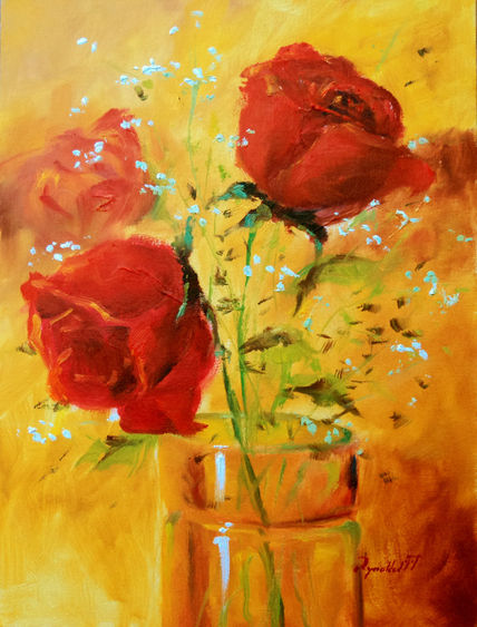 Rojo sobre amarillo