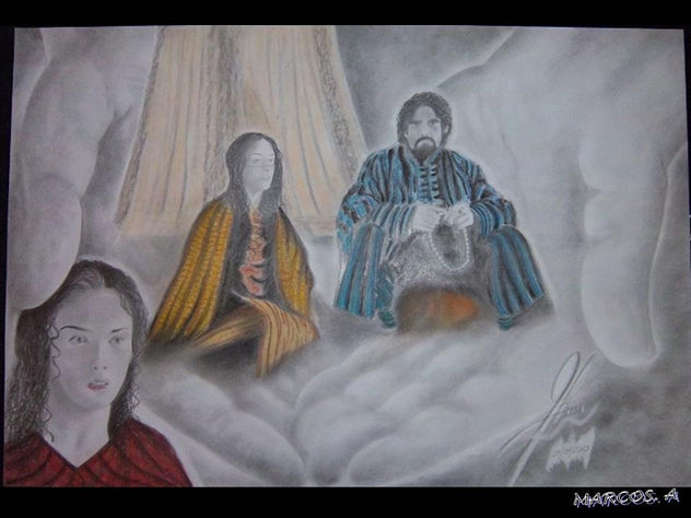 RETRATO A LAPIZ DE LA PELICULA LAS MIL Y UNA NOCHES