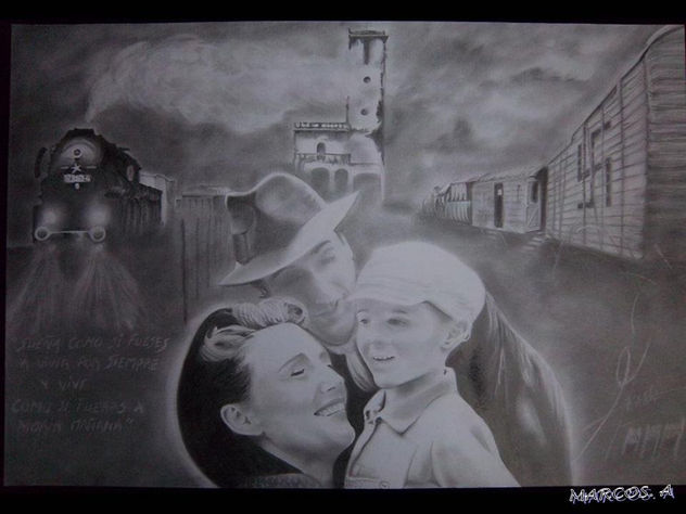 RETRATO DE LA PELICULA LA VIDA ES BELLA