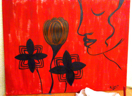 La mujer de rojo
