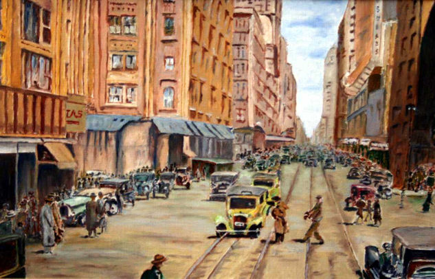 Nueva York años 30 Óleo Lienzo Paisaje