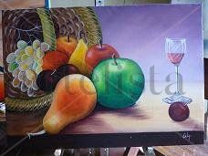 bodegon de frutas Oil Canvas Landscaping