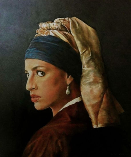 Another girl with the pearl earring Lápiz (a color) Tabla Retrato