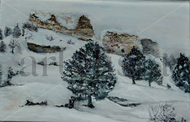Castillo de Beteta nevado