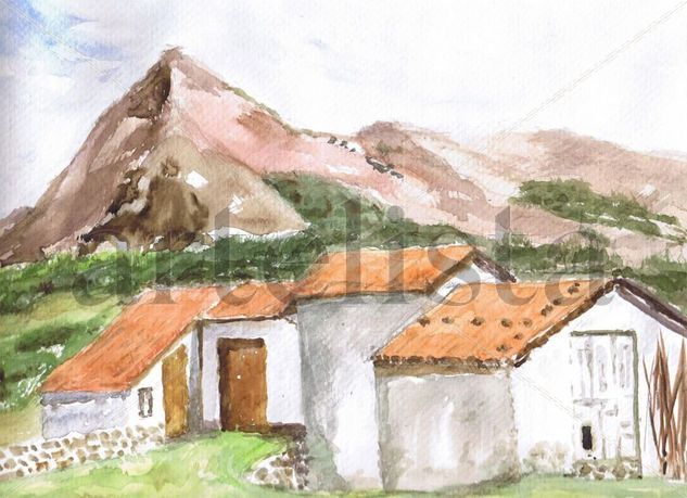 Monte Txindoki Watercolour Paper Landscaping