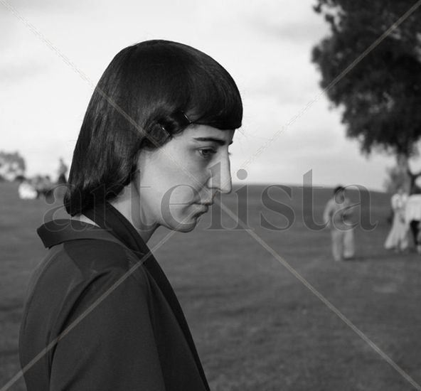 Retrato de joven de perfil 