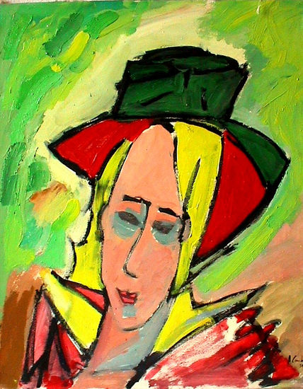 RETRATO IMAGINADO Oil Canvas Figure Painting