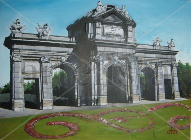 PUERTA DE ALCALA Oil Canvas Landscaping