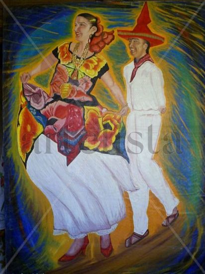 linda tehuana Oil Canvas Figure Painting