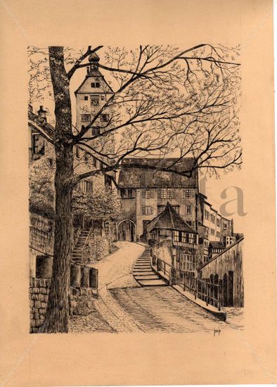 SCHWÄBISCH-HALL (AL).- TORRE SAN JOSEP Charcoal