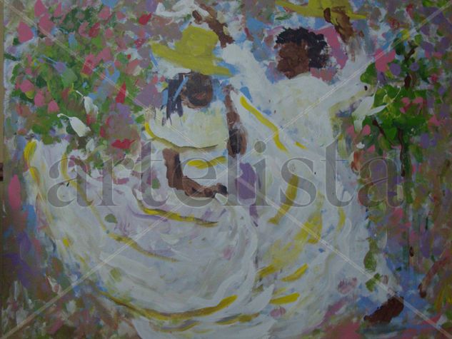 Movimiento por la paz Acrylic Canvas Figure Painting